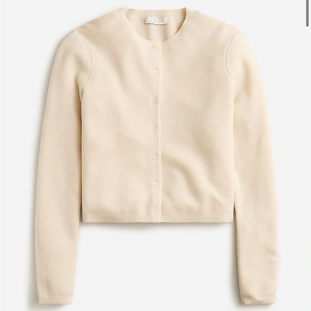 J. Crew Soft Beige Cardigan Sweater